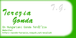 terezia gonda business card